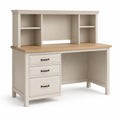 Schreibtisch MDF mit Stauraum und Kiefer Tischplatte Beige
