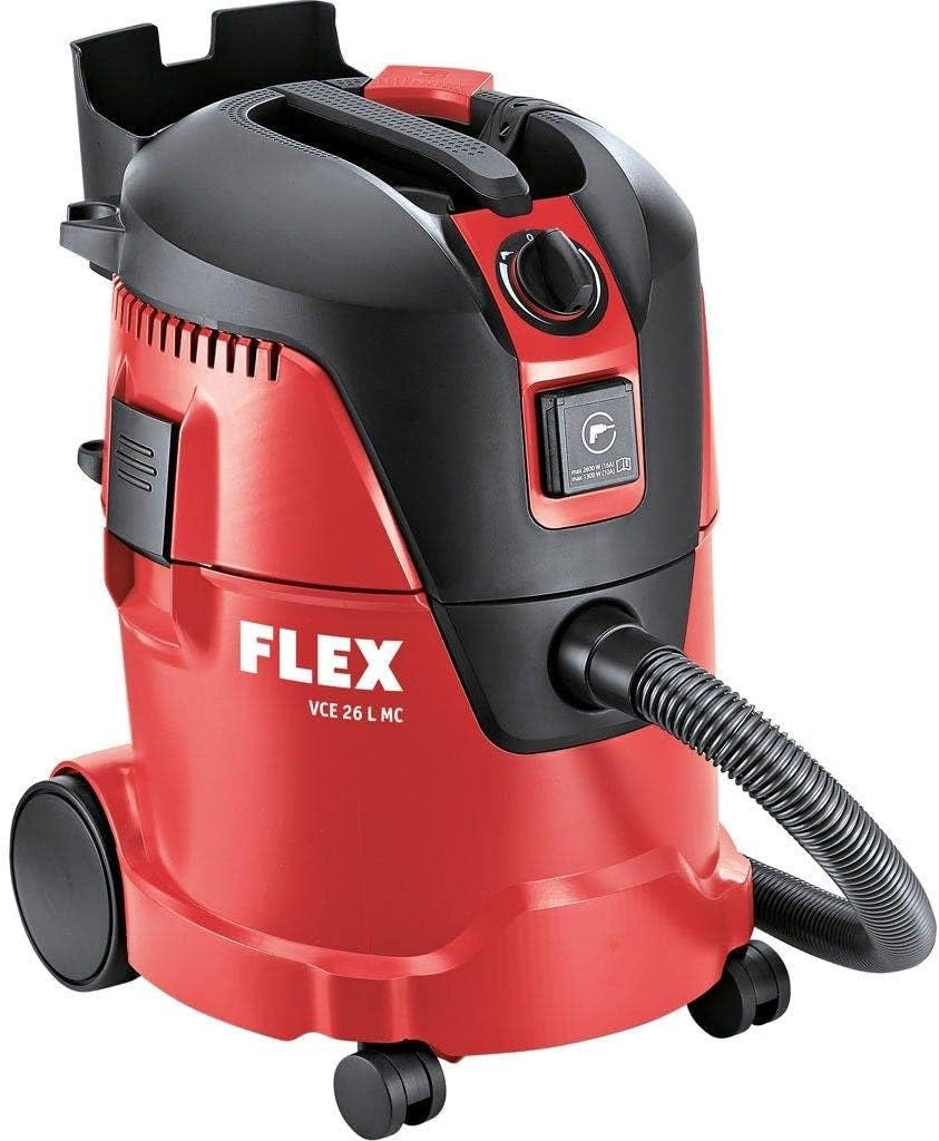 Nat- en droogzuiger Flex VCE 26 L MC 405426 Veiligheidsspeler, 1200 W, reservoir 25 l, inhoud vloeistoffen 16 l, slanglengte 3,5 m, met accessoires