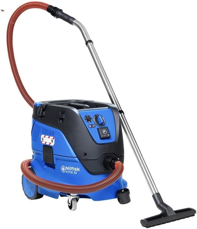 Nilfisk Nat- en droogzuiger Attix 33-2H PC 30L 1400W zwart, blauw - stofafzuiging (30 l, 1400 W, 75 l/s, 250 mbar), blauw, drogen