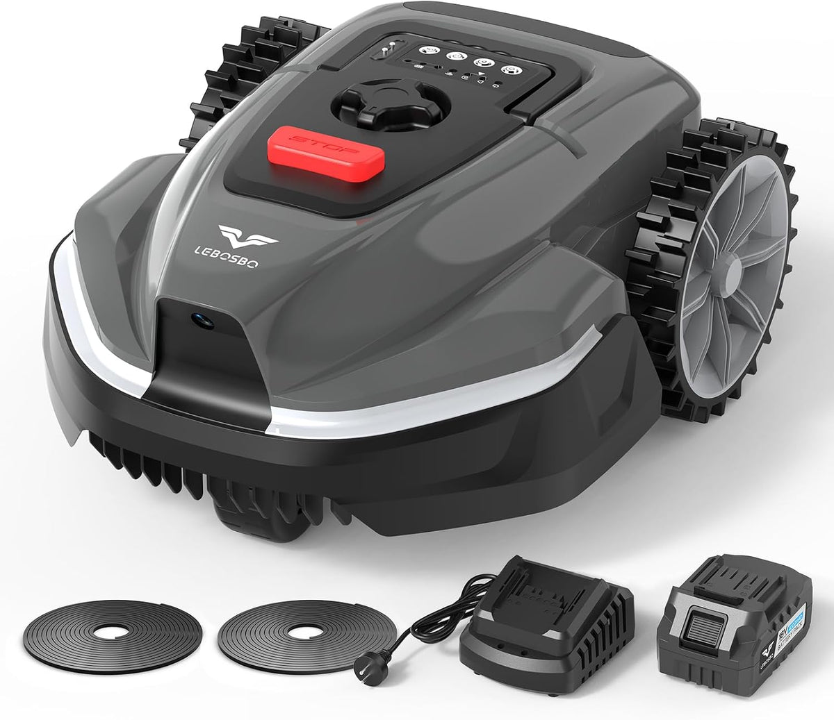 Robotmaaier Lebosbo V3, met accu van 4 Ah, draadloos