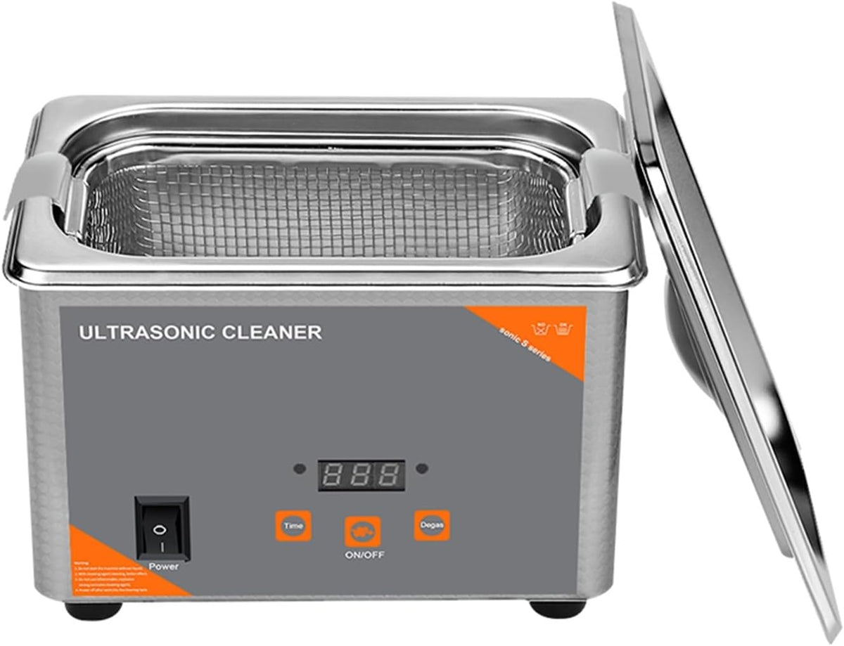Poahncu Ultrasone reiniger Sieradenreiniger, 800 Ml Schonere Digitale Tijd 35 W Sieraden Ketting Glazen Horlogeborstel, Ultrasone Reinigingsmachine