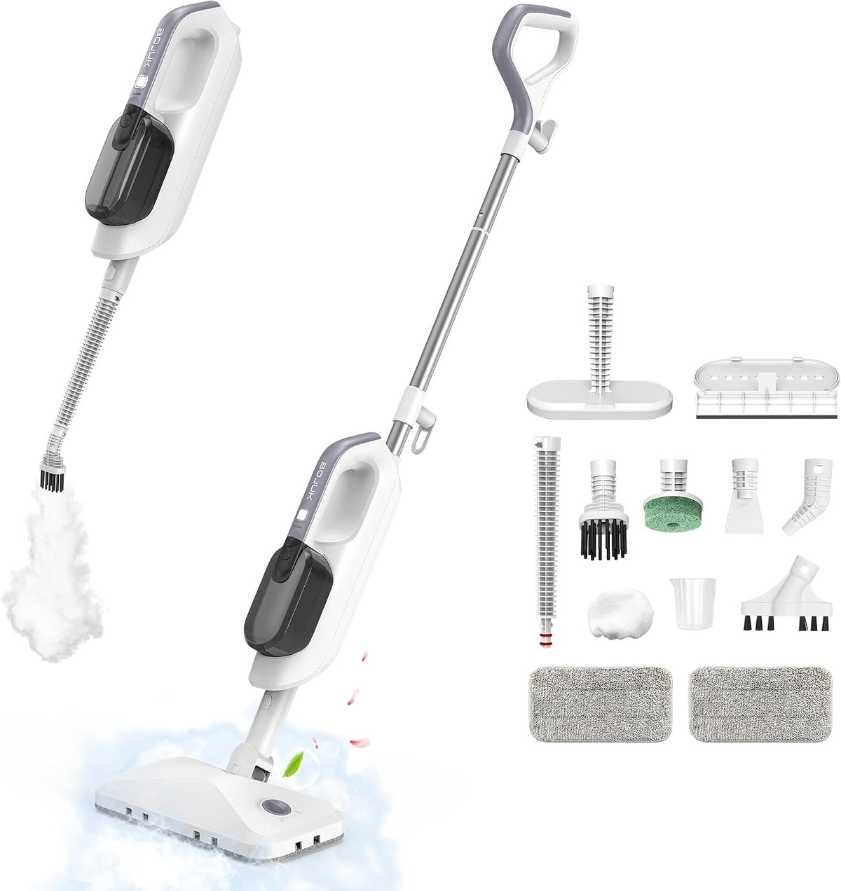 Bojuk Stoomreiniger, handstoomreiniger, afneembaar en multifunctioneel