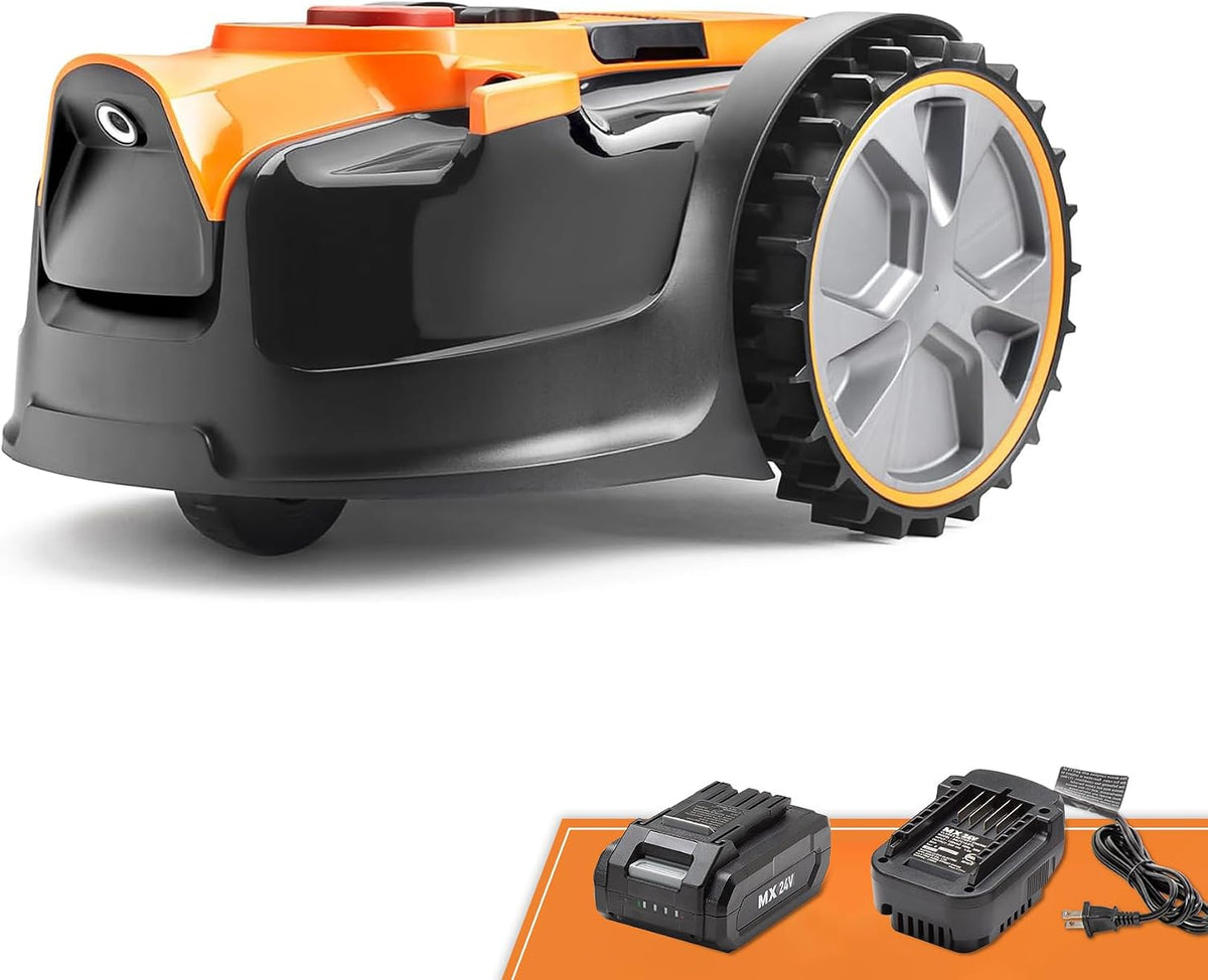 LawnMaster Robotmaaier OcuMow®, met 2 Ah accu, 80 m2, zonder begrenzingskabel, draadloos, grasmaaier, compact model, instapmodel