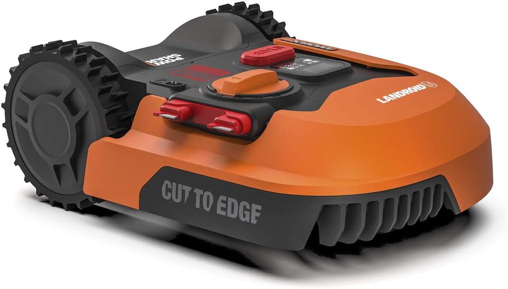 WORX Robotmaaier Landroid WR155E 2000 m2 grasmaaier/, met App-functie en accu, een kleine robot als elektrische maaier (draadloos en oranje)