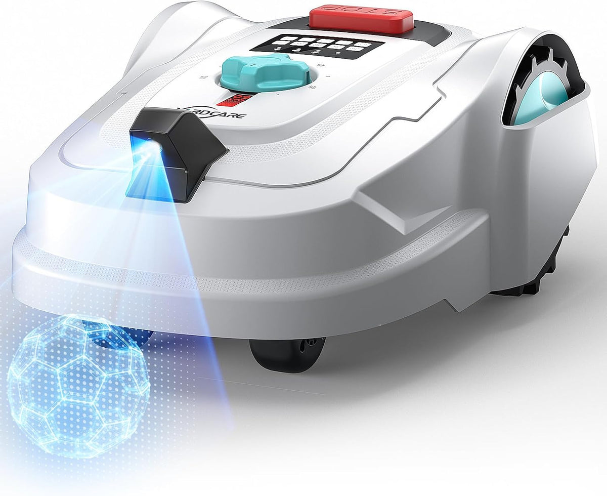 Yardcare Robotmaaier M800Plus Robotgrasmaaier, max. 800 m2, laadstation + app, draadloos, GPS-positionering + visuele AI-navigatie, U-cut