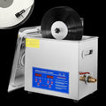 Weimilor Ultrasone reiniger Ultrasoon 6,5L Ultrasoon vinylreiniger 7-12 inch 8 platen, met droogrek, voor thuisopslag