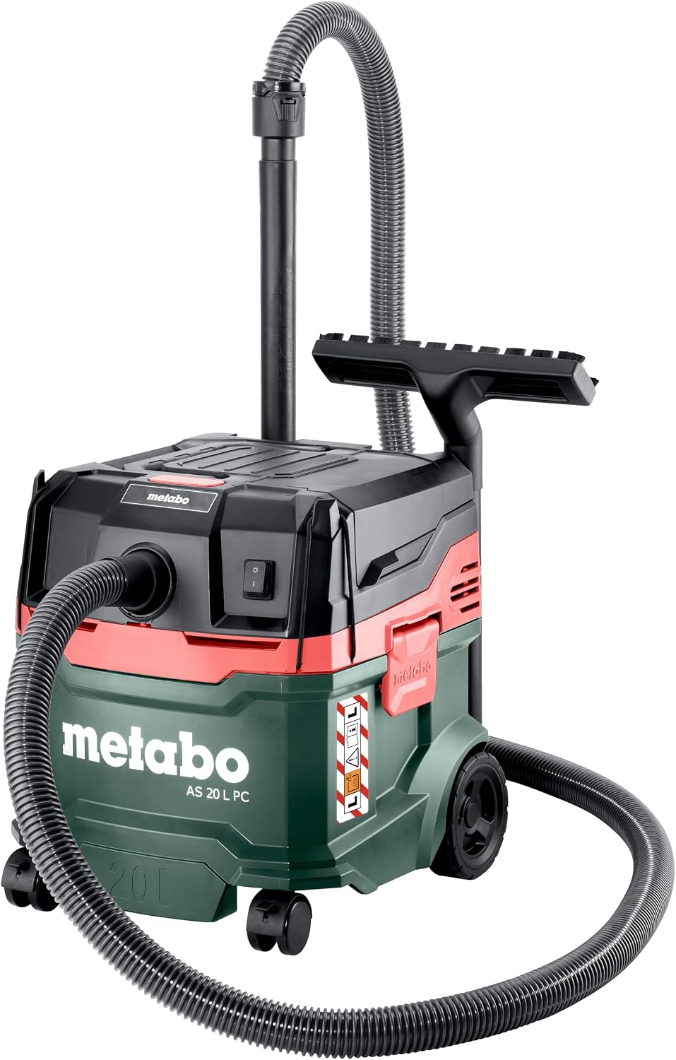 Nat- en droogzuiger metabo AS 20 L PC Alleszuiger, 1200W Nat- en Droogzuiger, voor Bouw en