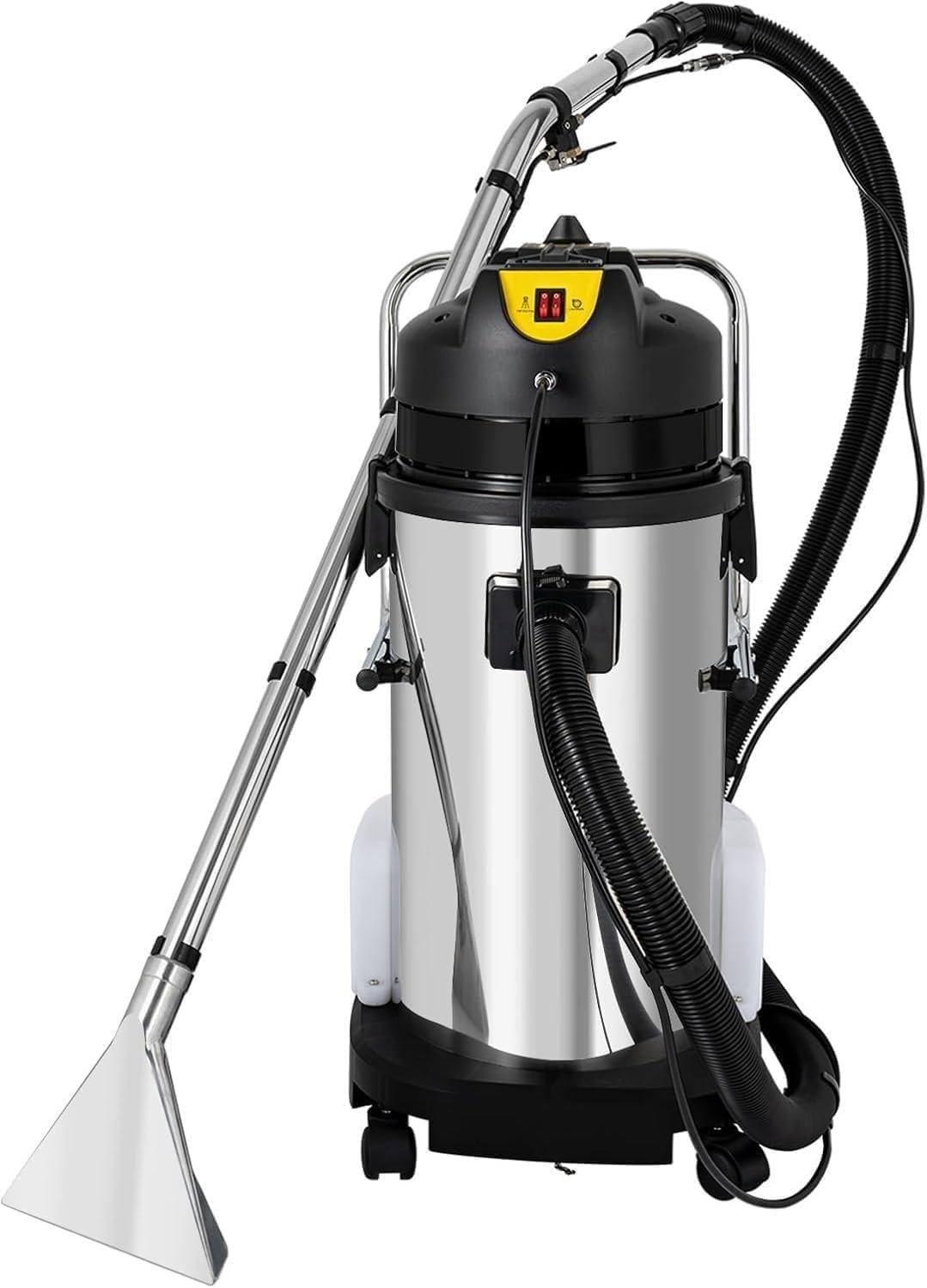 Stoomreiniger Lyayyds Commerciële meubel- en tapijtreinigingsmachine, 3-in-1 draagbare nat-droogzuiger, 6 reinigingsaccessoires 20L, met hogedrukspuit