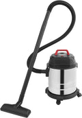Omggyer Nat- en droogzuiger, 1500 W, 20 liter, zonder zak, industriële stofzuiger, vloerstofzuiger, roestvrij staal, waterzuiger, werkplaatsstofzuiger