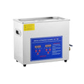 Tecjhjz Ultrasone reiniger reinigingsmachine, 180 W, 6,5 l, digitale timer, roestvrij staal, voor badkamer, sieraden, brillen, horloges
