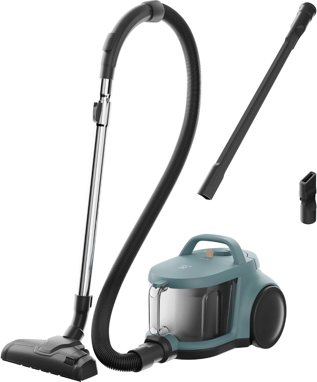 Stofzuiger Electrolux Clean 300 EL31C2OG, 99,99% zuigkracht, bereik van 8 meter, zonder zak, HEPA-filter, groen, CombiFloor zuigmond