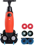 BeoyNot Polijstmachine Accu-aangedreven mini automatische vloerschrobmachine, reinigingsbreedte 43 cm, voor volgwerk, draadloos draagbaar ontwerp