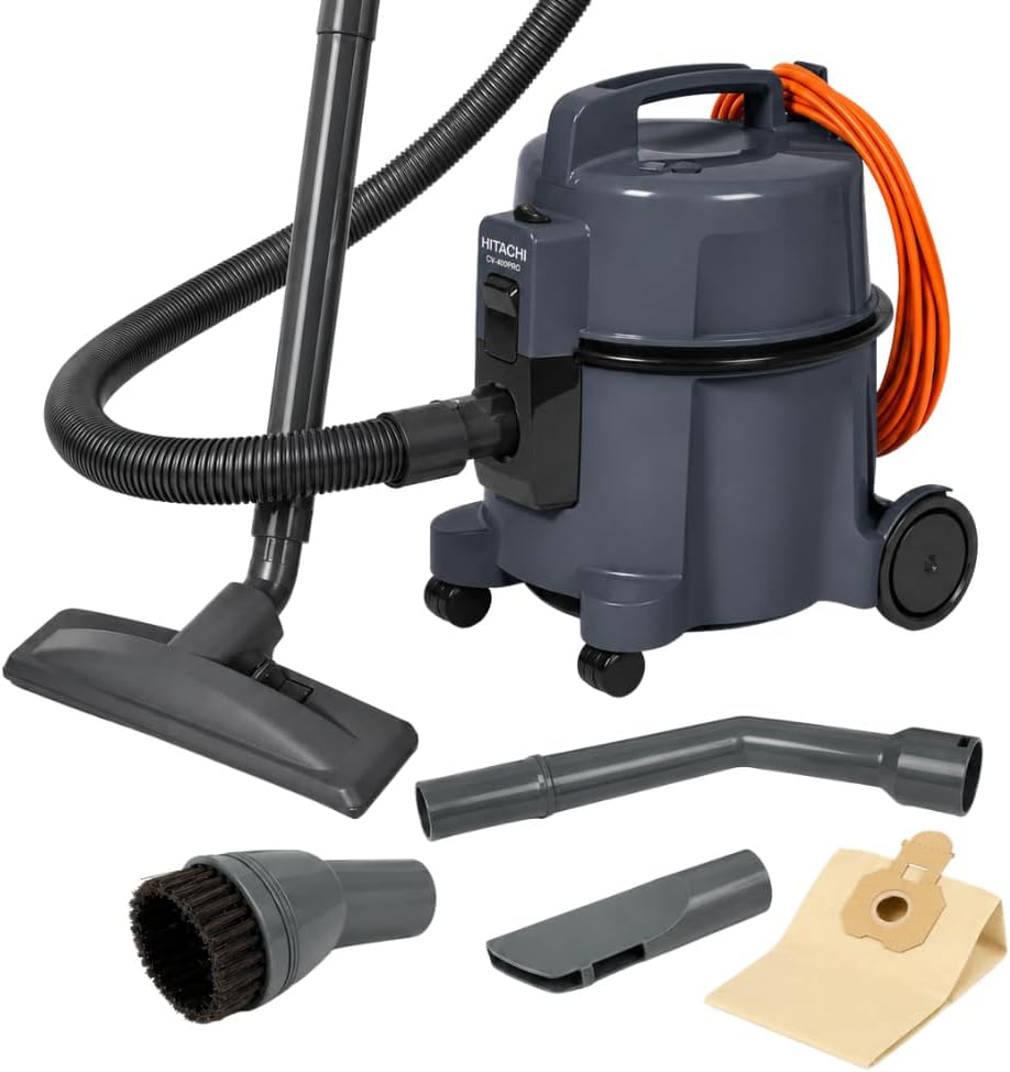 Hitachi Luchtreiniger Vloerstofzuiger CV-400P PRO GR 880 W, actieradius 13 m, HEPA-filter, met zak, meubel- en randbescherming