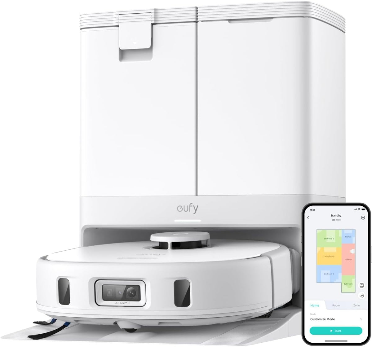 Robotstofzuiger eufy X10 Pro Omni, 8000 Pa, Robotstofzuiger & Dweil