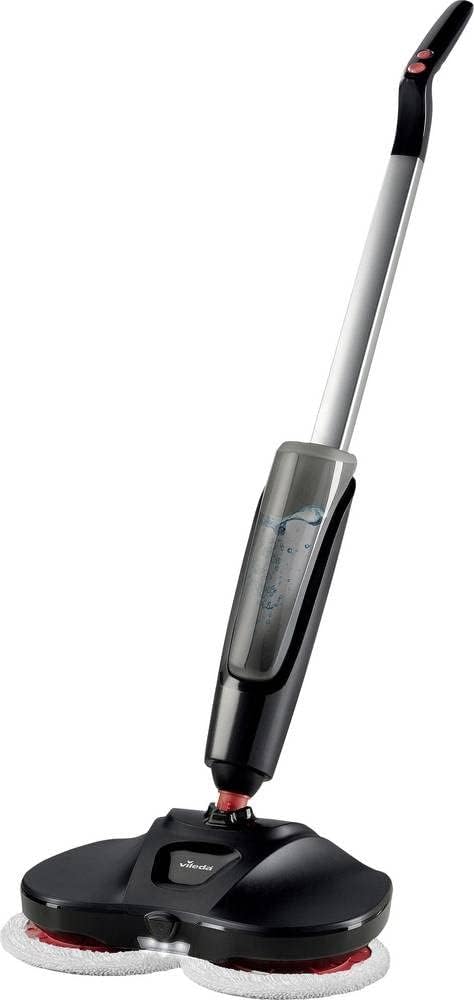 Natte Vileda Looper vloermop, Bevat 2 paar verschillende microvezelpads, Elektrische spraymop, Mop op batterijen, Tussendoor schoonmaken, Geen emmer