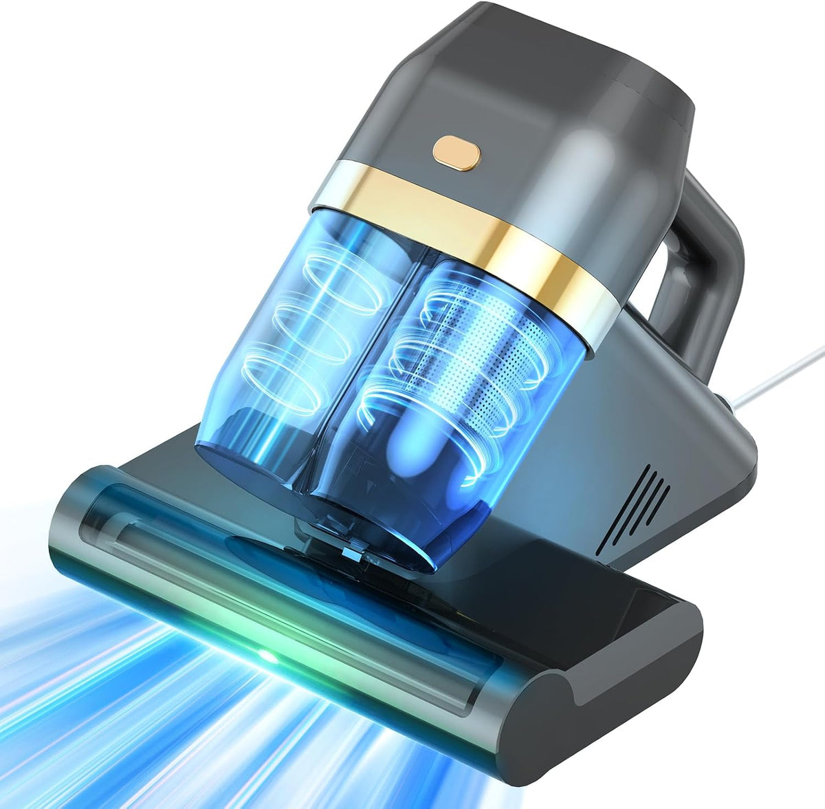Handstofzuiger Kizivion Stofzuiger tegen mijten, 500 W, toerental 40.000 omw/min, zuigkracht 16 kPa, C-licht 253,7 nm, geschikt, voor bedden en banken