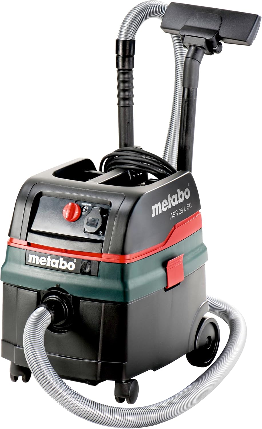 Nat- en droogzuiger metabo ASR 25 L SC Alleszuiger, met 1400W Vermogen