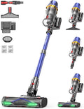 aonus Steelstofzuiger Draadloze stofzuiger, 60.000 Pa, 650 W, looptijd 80 min, blauw