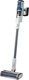 Shark Steelstofzuiger Snoerloze Stofzuiger, 40 Minuten Gebruikstijd, BU1120EU, Wit & Navy Blauw, met FloorDetect, Anti Hair Wrap & PowerFins
