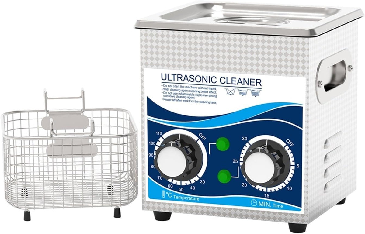 Mining Ultrasone reiniger Sonic Cleaner, 120W Ultrasone Reiniger 1.3L Bad 0~30 Minuten Timer, Met Verwarming Echografie, Langdurig gebruik