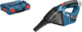 Bosch Professional Nat- en droogzuiger 12V System accuzuiger GAS 12V (incl. 1x platte plooifilter, in L, BOXX 102), zonder accu's en oplader