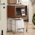 Robotstofzuiger Moderne opbergkast, voor woonkamer en slaapkamer (58 x 42 x 94 cm), voor robotstofzuiger, compacte organizer, voor kleine ruimtes