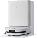 Ecovacs Robotstofzuiger Deebot T90 OMNI en -mop, 30.000Pa, OZMO Roller 3.0, TruePass 4WD & AIVI 3D 4.0, Wit, Blast-systeem, Triple Lift, Agent YIKO AI