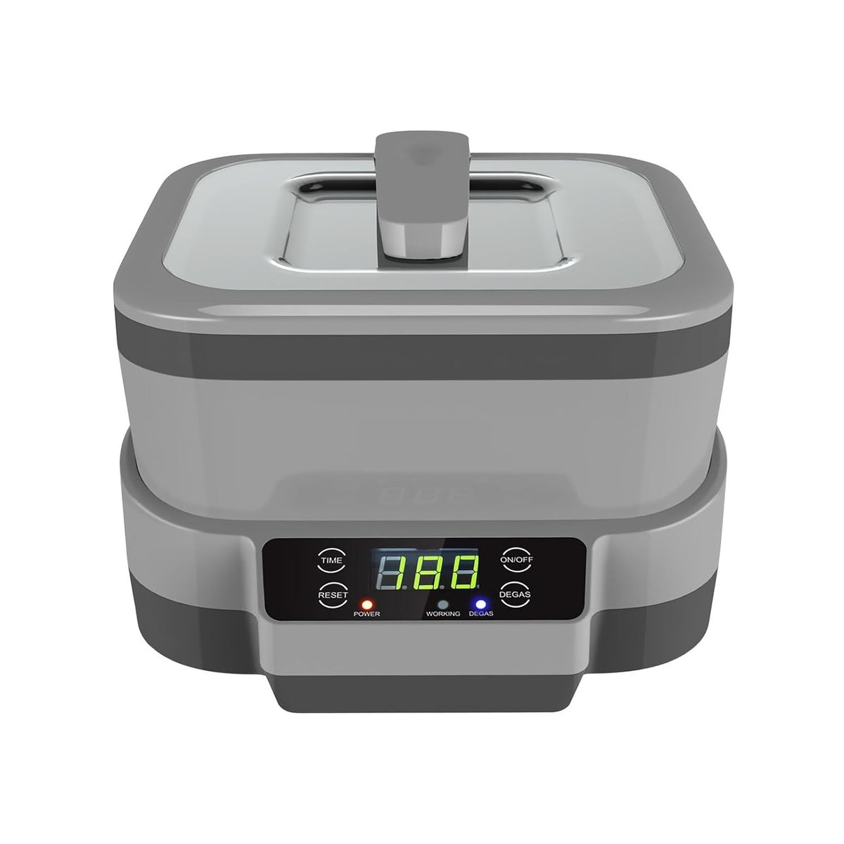 Tecjhjz Ultrasone reiniger reinigingsmachine, 1,2 l, voor sieraden, horloges, ringen, schoonheidsborstel, badkamer, sieraden, brillen