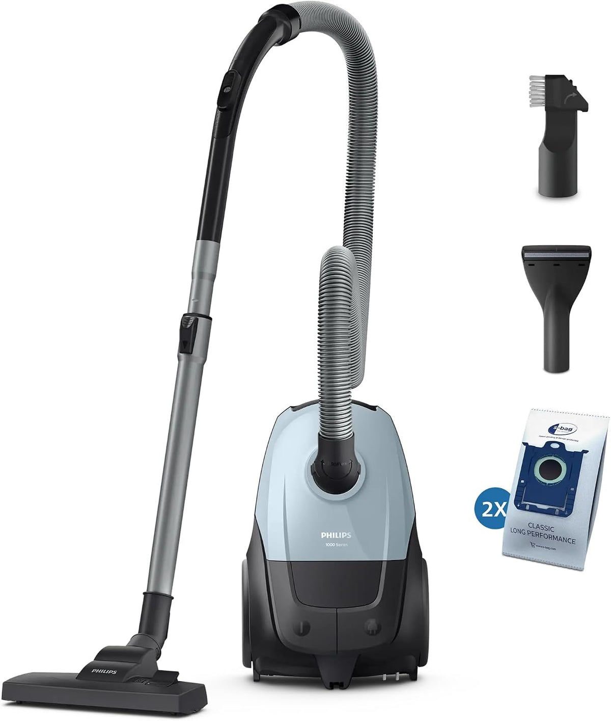 Philips Stofzuiger XD1142/10 2000, 750 W, HEPA-filter, blauw/zwart