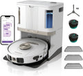 Shark Robotstofzuiger PowerDetect 2-in-1 en Dweil, wit AV2820ZEEUWH, NeverTouch Pro 60 dagen zelf legende, met 3D & LiDAR-navigatie, wifi/app