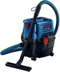 Bosch Professional Nat- en droogzuiger Nat-/ GAS 15 (1.100 Watt, incl. 1x 3m slang, buizen (2 stuks), vloerzuigmond set, spruitstuk, in doos)