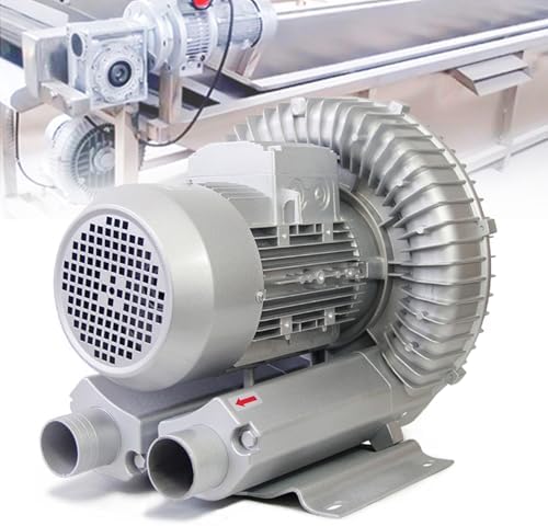 Genérico Ventilator Regeneratieve turbine-, 1100 W, 380 V, industriële hogedruk-luchtventilator, dubbele stofzuiger