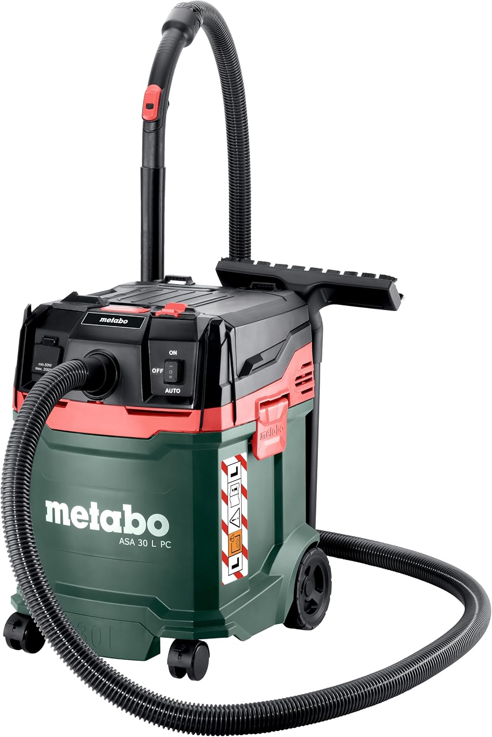 metabo Nat- en droogzuiger ASA 30 L PC Alleszuiger, 1200W Nat- en Droogzuiger, voor Stofklasse L