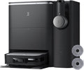 Ecovacs Robotstofzuiger X2 Combo, 8700Pa Robotstofzuiger, 15mm Pad Lift, met Handheld Stofzuiger, Dubbele Automatische Leegloop, Warmwater Pad Wassen