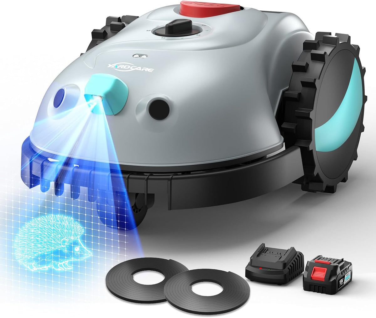 Yardcare Robotmaaier (2026 Upgrade) V100, met 4,0 Ah accu, zonder Begrenzingskabel, draadloos maaien