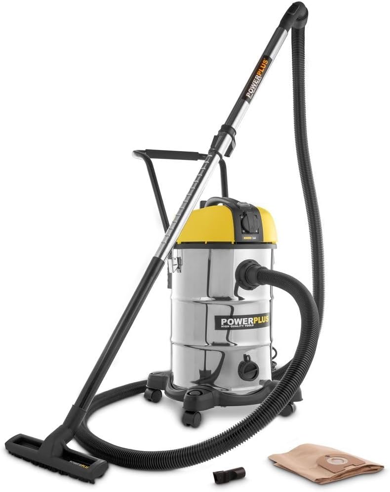 Powerplus Nat- en droogzuiger, 1200 W, 30 l, industriële stofzuiger