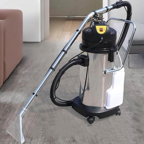 Tapijtreiniger Draagbare nat-droogzuiger, tapijtreinigingsmachine, robuuste stofreiniger, met roestvrijstalen behuizing, ideaal