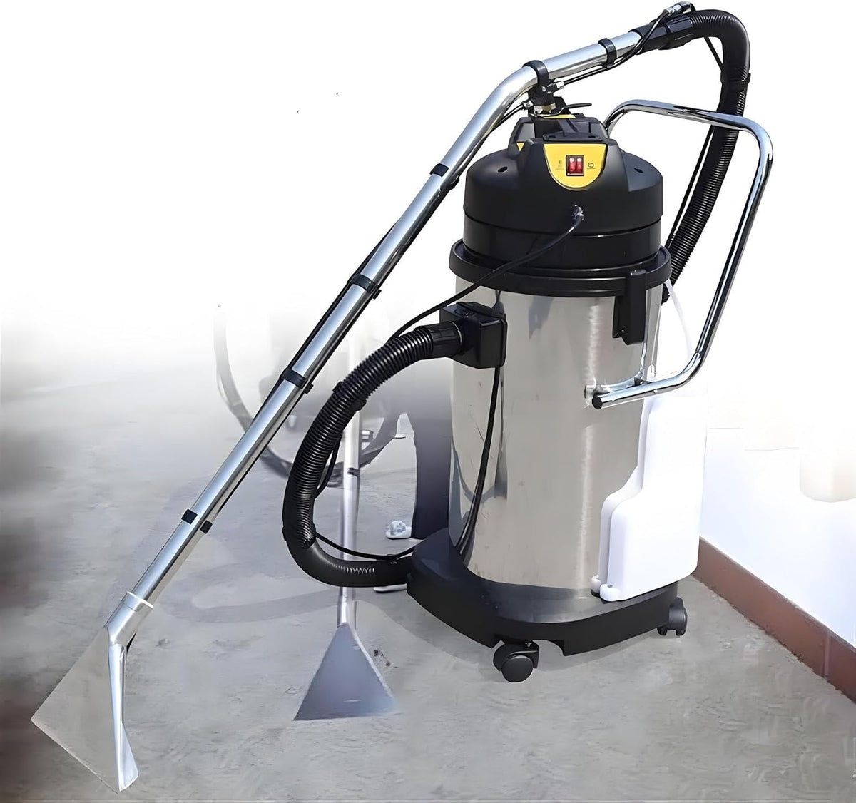 PioMue Nat- en droogzuiger Commerciële tapijtreinigingsmachine, draagbare 3-in-1 tapijtreiniger