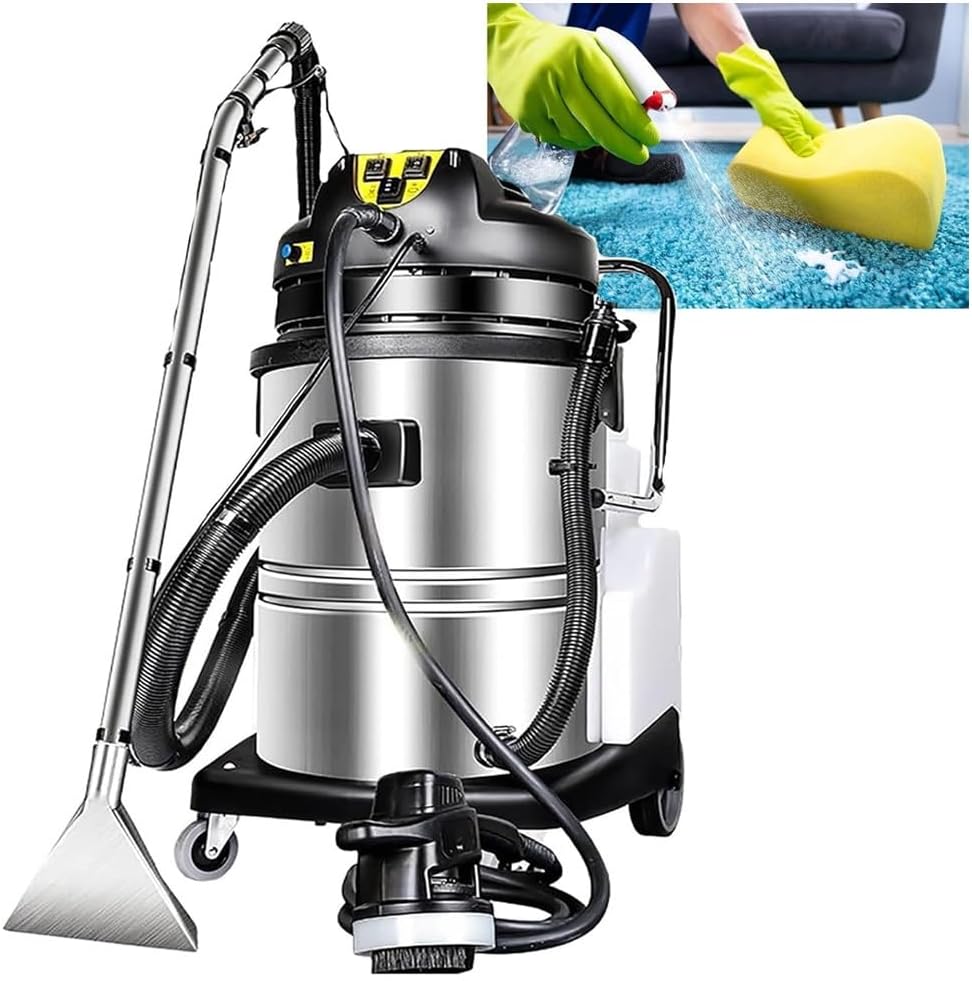 Myymkjyxgs Tapijtstomer Diepe reinigingsextractor, 3-in-1 tapijtextractor, trappen en stoffering(30L), draagbare tapijtreinigingsmachine
