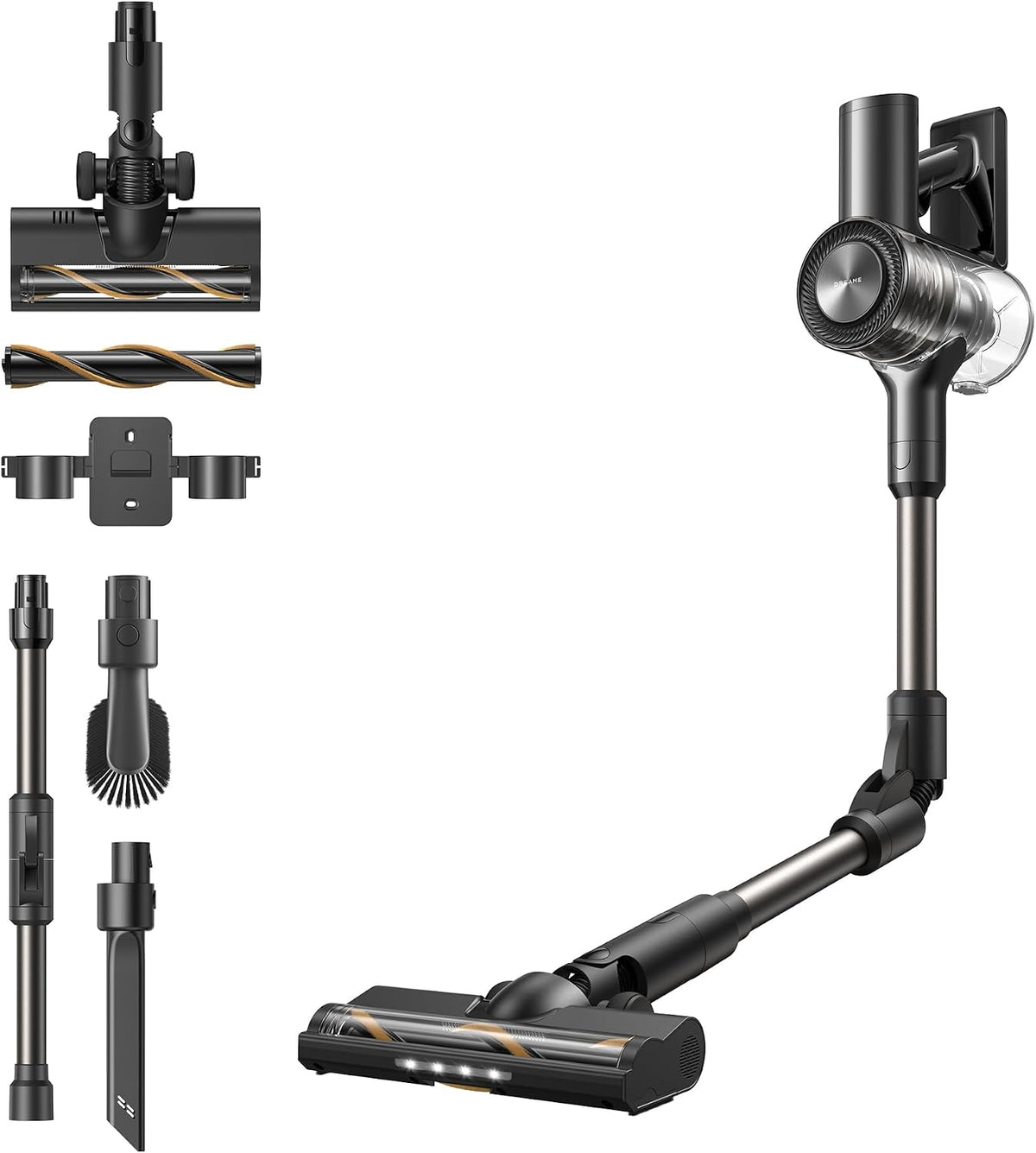 dreame Steelstofzuiger R10s Lite, 25000 Pa/75WA zuigkracht inklapbuis, A Snoerloze Stofzuiger