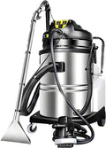 Tapijtreiniger Mlyyydss Commerciële, 3-in-1 multifunctionele vloerreinigingsmachine, tapijtreinigingsmachine 60L, zware stofzuiger, stofzuiger, bank