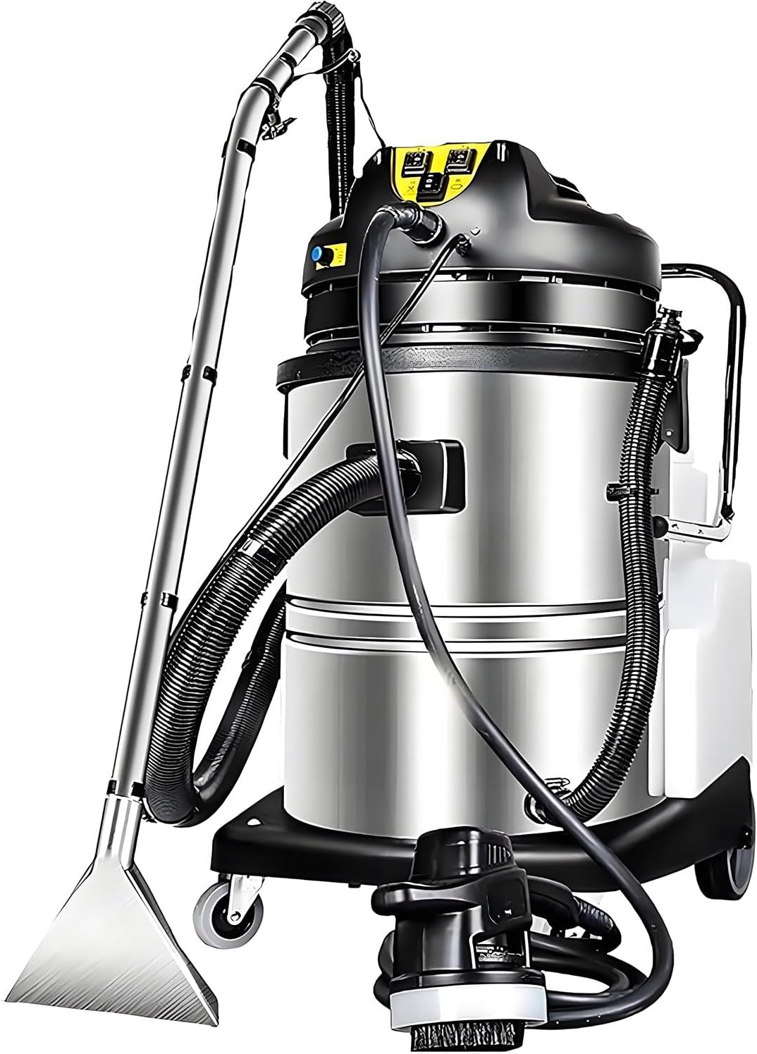 Tapijtreiniger Mlyyydss Commerciële, 3-in-1 multifunctionele vloerreinigingsmachine, tapijtreinigingsmachine 60L, zware stofzuiger, stofzuiger, bank