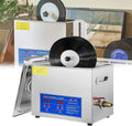 Ersinian Product Vinylplatenreiniger, 0-30 minuten timer, 180W 7in/12in platenreinigingsmachine, met automatische draaiknop, voor platenzaken