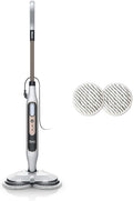 Stoomdweil Shark Stoommop, 2 Roterende Power Pads, 3 Stoominstellingen, Voor gebruik op alle Afgedichte Harde Vloeren S8201EU, met Stoomblaster