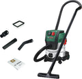 Bosch Nat- en droogzuiger Nat, En Droogzuiger PAS20-220P (verlengbuizen (kunststof), zuigslang 2,2 m, handgreep/gebogen buis, vlieszak (Uni)