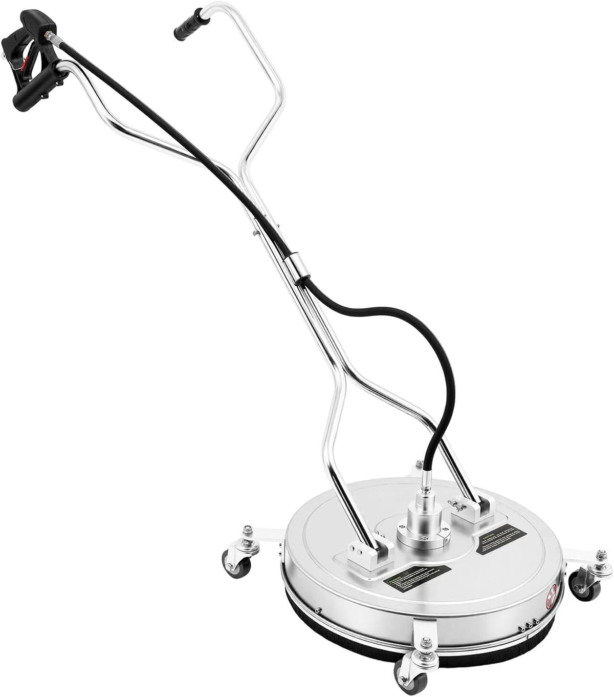 Dcsyog Hogedrukreiniger Professionele oppervlaktereiniger, 165 cm, 4500 psi hoge druk, 2 mondstukken, 25° sproeihoek, voor driveway en patio