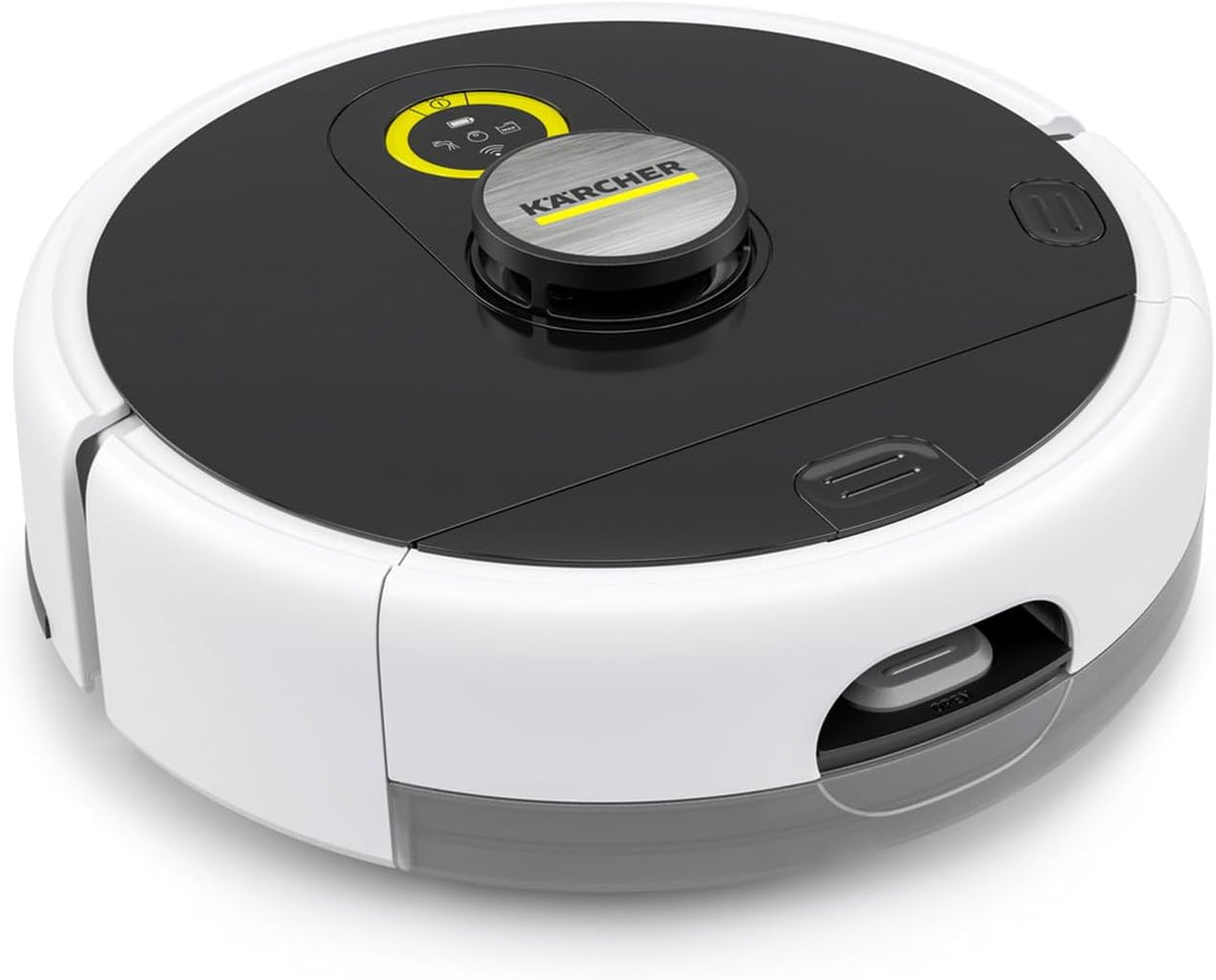 Kärcher Robotstofzuiger Robot Floor Cleaner RCF 3, 120 min looptijd, slimme app-besturing, LiDAR lasernavigatie, plattegronden, dweilrobot