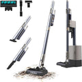 Cecotec Steelstofzuiger Scoba 2100 Station Draadloze stofzuiger, 210 W, gebruiksduur 40 min, zuigdruk 20 kPa, 2 modi, accessoires 2-in-1