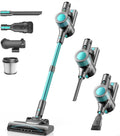 Dzaki Steelstofzuiger 45000Pa accustofzuiger, draadloos, met smart display, standfunctie, lange looptijd en anti-klitborstel, voor tapijt, dierenharen