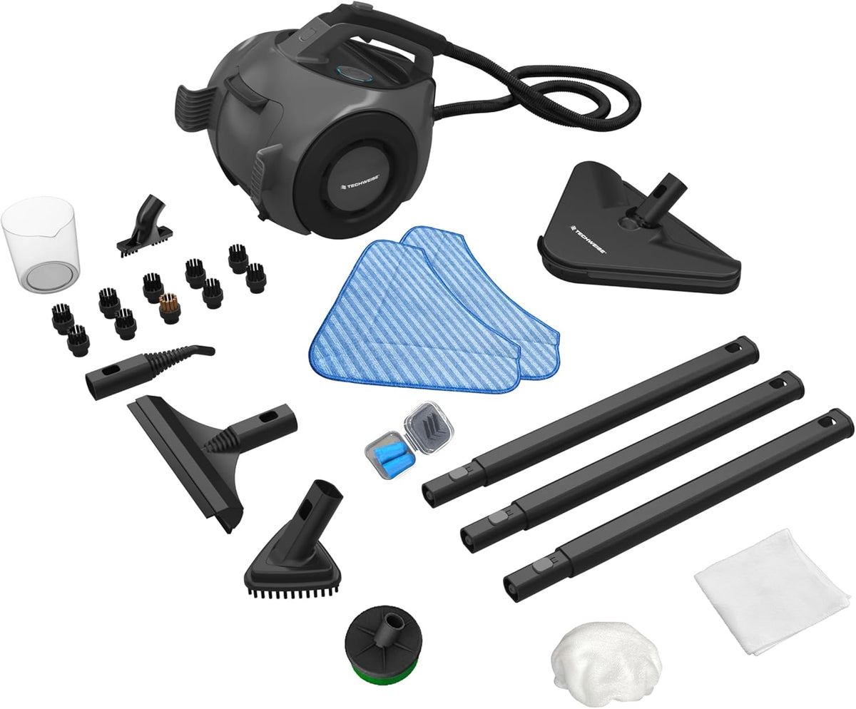 Techweise Stoomreiniger TS2 – 4 bar, 50 min stomen, 100+ oppervlakken
